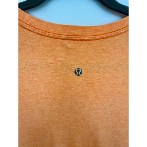 Orange Lululemon Men’s Workout Tee - Picture 3 of 3
